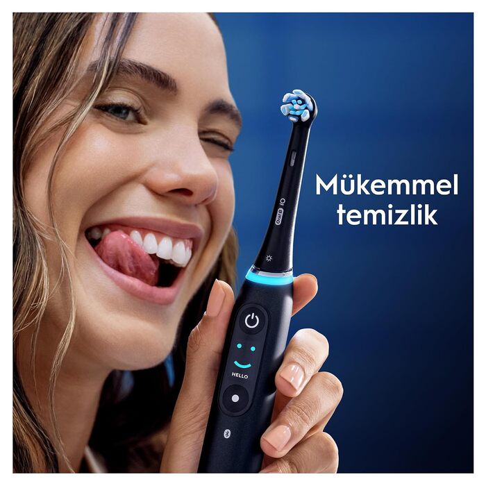 Смінні насадки для електричної зубної щітки Oral-B iO Ultimate Clean, CrissCross, для видалення нальоту, чорні, 4 шт.