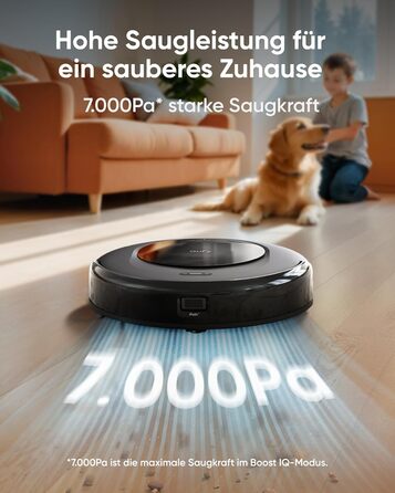 Робот-пилосос eufy Omni C20 з базою 2-в-1: автоспустошення, автоматичне миття та сушіння, ультратонкий 8,5 см, потужність 7000Па, функція вологого прибирання