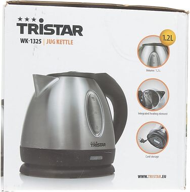 Електрочайник Tristar WK-1325, 1,2 л, 850 Вт, для кемпінгу