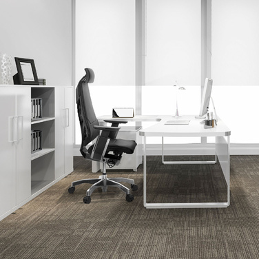 Крісло офісне GENIDIA PRO шкіряне чорне hjh OFFICE