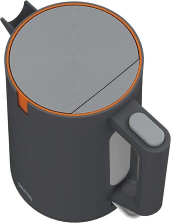 Електрочайник Grundig WK 5320, 2200 Вт, 1,7 л, автоматичне вимкнення, прихований нагрівач з нержавіючої сталі, сірий/теракота