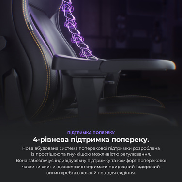 Крісло ігрове Anda Seat Kaiser 4 Dark Grey Fabric Size L