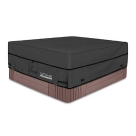 Водонепроникний чохол для гідромасажного джакузі Whirlpool ULTCOVER, квадратний, 183 x 183 см, 600D поліестер, чорний