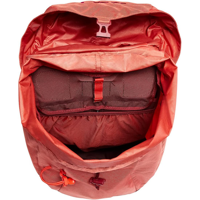 Жіночий туристичний рюкзак VAUDE Skomer 24L з вентиляцією спини та дощовиком, універсальний розмір, колір Hotchili
