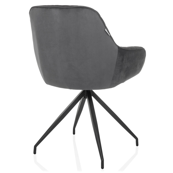 Стілець обідній ELVERUM Velvet Grey hjh LIVING