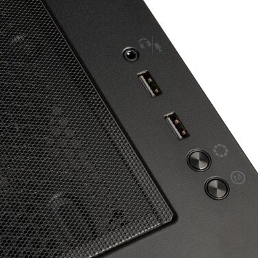 Корпус для ПК KOLINK Unity Solar, E-ATX, 4x ARGB/PWM 120 мм вентилятори, загартоване скло, 400 мм для відеокарти, чорний, Mid-Tower