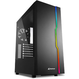 Корпус для ПК Sharkoon RGB Slider з підсвіткою, чорний