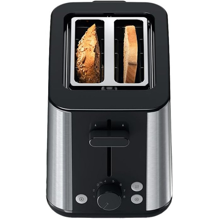 Тостер Braun PurShine HT1510 WH, 8 режимів, розморожування, підігрів, чорний