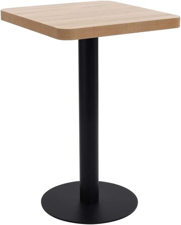 vidaXL Барний стіл для двох осіб, 60x60 см, MDF, Темно-коричневий