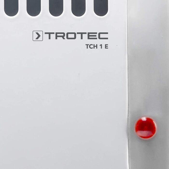 Електричний конвекторний обігрівач TROTEC TCH 1 E, 450 Вт, безступінчастий термостат, білий