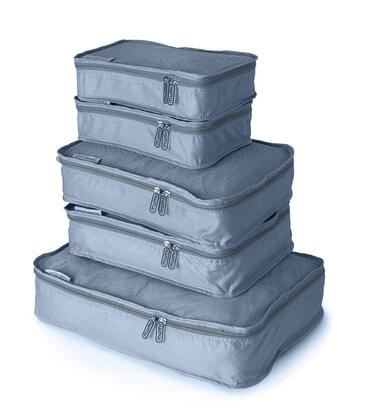 Набір органайзерів для подорожей MUMI Packing Cubes, 5 шт. для валізи та дорожніх сумок, сірий колір