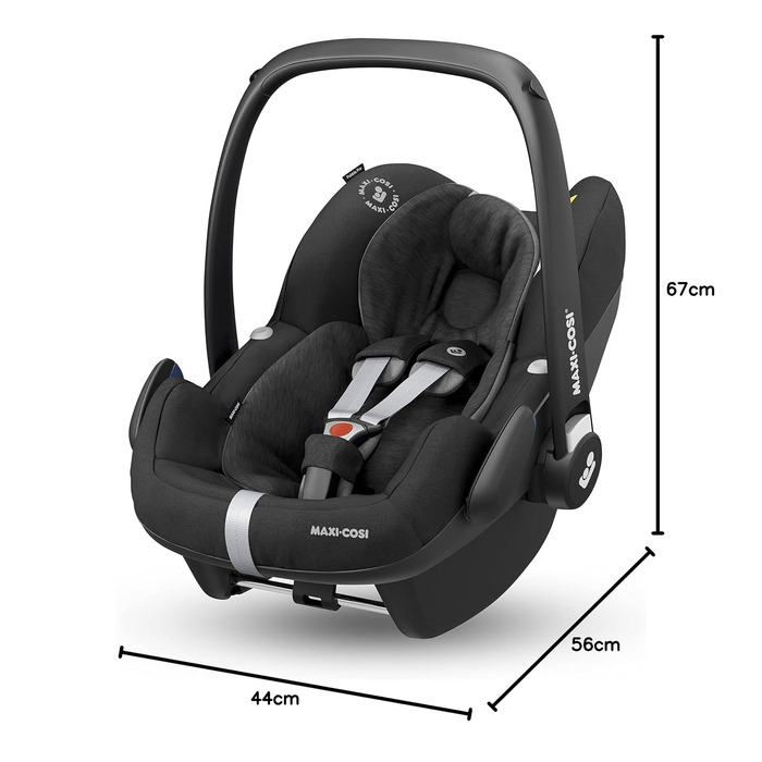 Автокрісло для новонароджених Maxi-Cosi Pebble Pro i-Size (0-12 місяців, 45-75 см), Essential Black