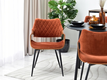 Стілець Mebel-Partner, тканина, помаранчевий, 1 шт.