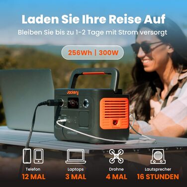 Портативна електростанція Jackery Explorer 240 V2, ємність 256 Wh, номінальна потужність 300 W