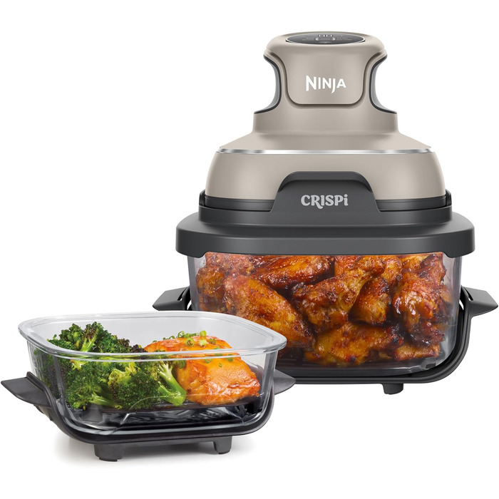Ninja CRISPi Airfryer - фритюрниця без олії, 3.8 л, 4-в-1, 1700 В, FN101EUSTGD (Stone)