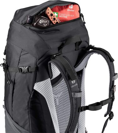 Жіночий туристичний рюкзак deuter Futura Pro 38 SL, чорний/графіт