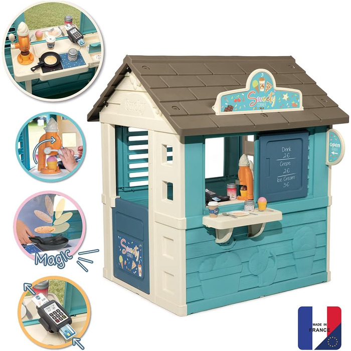 Дитячий будиночок Smoby Sweety Corner для дівчаток з аксесуарами, для вулиці та в приміщенні, з 2 років