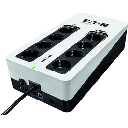 USV Eaton 3S Mini 36W для роутерів, камер та Smart Home (700VA/DIN) - Білий/Чорний