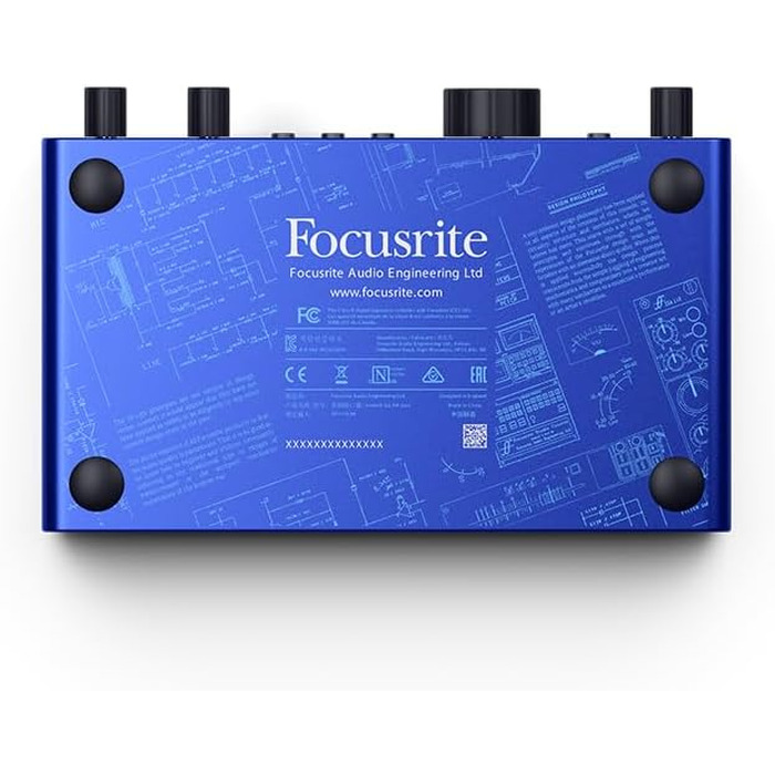 Аудіоінтерфейс Focusrite Scarlett 4i4 4-го покоління для гітаристів, вокалістів та продюсерів (2i2 Anniversary Ed.) - Hi-Fi студійна якість, USB