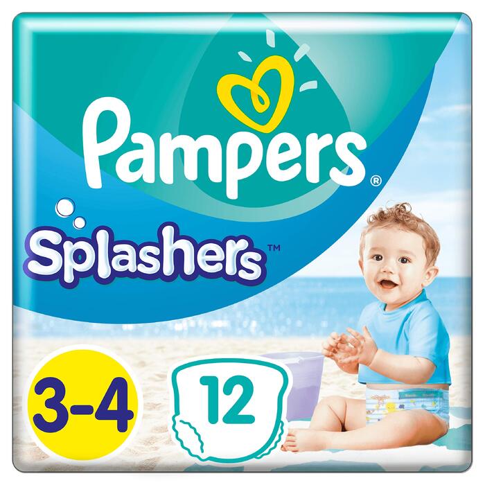 Одноразові підгузки для плавання Pampers Splashers, розмір 5/6 (14кг+), набір з 8 упаковок по 10 шт.