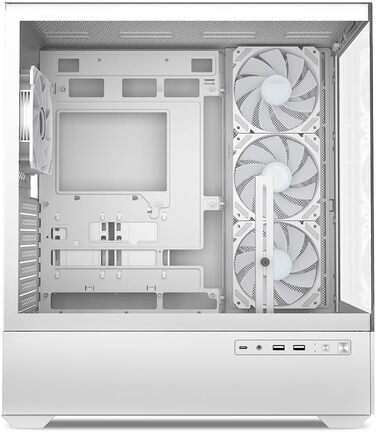 Комп'ютерний корпус Sharkoon AK6 RGB ATX білий