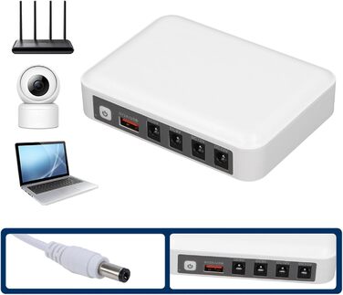 Mini UPS 6000mAh: Безперебійне живлення для роутера, модему, камери (EU-штекер)
