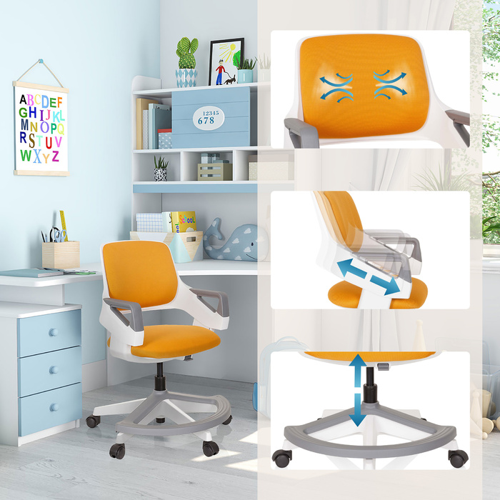 Дитяче крісло KID FLEX Mesh Orange hjh OFFICE
