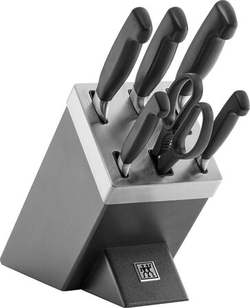 Набір ножів Zwilling Gourmet 7 предметів сірий, з самозаточкою, з нержавіючої сталі, Twin Grip, 12 см