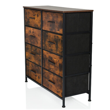 Комод RAGALA LIGHT 80x30x82 см 8 шухляд копчений дуб hjh LIVING