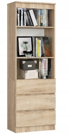 Стелаж Akord 60 x 180 x 35 см, дуб сонома