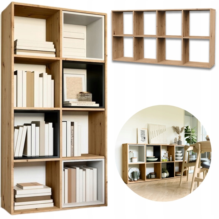 Стелаж TopEshop 147 x 75 x 30 см, дуб артизан