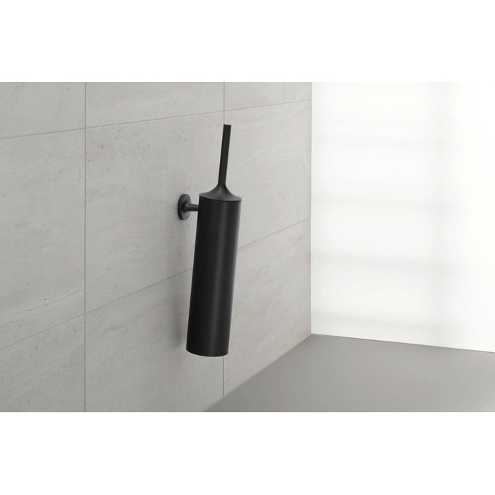Щіткова гарнітура Duravit Starck T для унітазу, настінна, чорний матовий, універсальний розмір