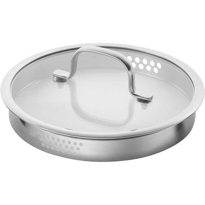 Набір каструль ZWILLING TrueFlow, 3 предмети, зливна функція, для індукції, нержавіюча сталь, сріблястий