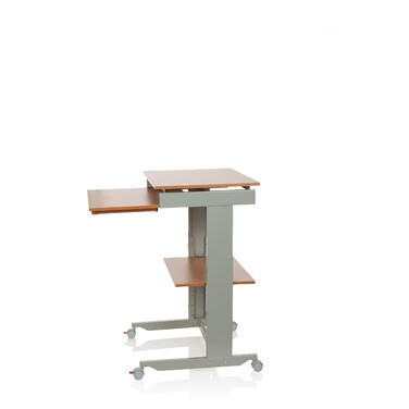 Комп'ютерний стіл-робоча станція WORKSTATION, сірий / бук, hjh OFFICE