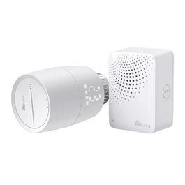 TP-Link Kasa Smart Термостат для радіатора WiFi Starter Kit (Хаб + 1 Термостат), Керування опаленням через додаток Kasa, Геофенсинг, Розпізнавання відкритих вікон, Matter, Сумісність з Alexa