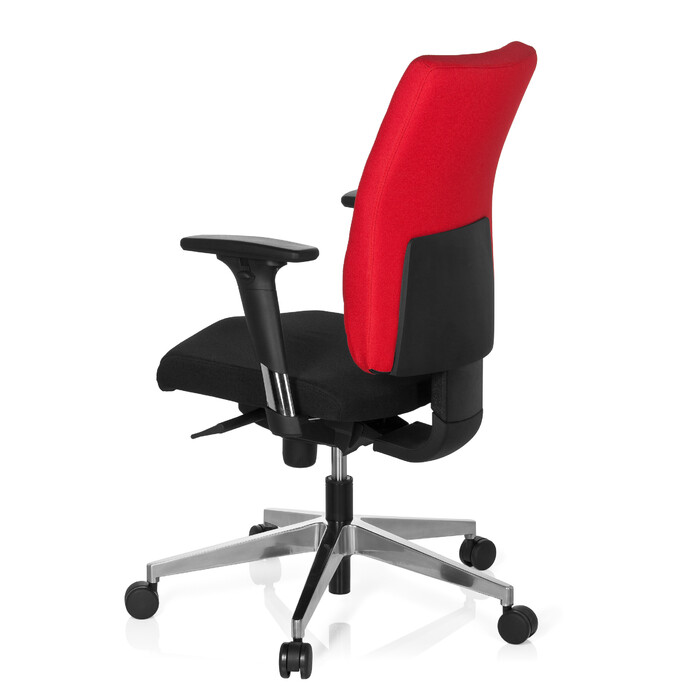 Офісне крісло / Поворотне крісло PRO-TEC 350 Тканина Чорний/Червоний hjh ОФІС