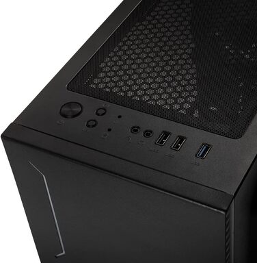 Корпус для ПК Kolink Inspire K11 ARGB Midi-Tower, чорний, з боковою панеллю з загартованого скла, RGB-вентилятор, підтримка водяного охолодження, ATX