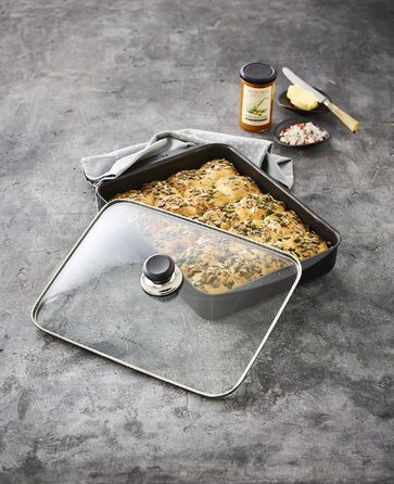 Універсальна скляна кришка SCANPAN Classic термостійка, для духовки (35 x 26 см)