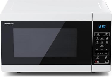 Мікрохвильова піч SHARP MS51EW, 900 Вт, 11 рівнів потужності, функція розморожування, 51,3x30,6x39,4 см, срібляста