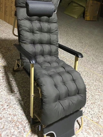 Шезлонг металевий сірий Care Life