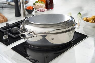 Жаровня з кришкою Zwilling Plus овальна 8,5 л 38х25 см сталь