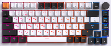 Дротова механічна клавіатура GamePro MK160W (Red) з Hot-Swap RGB White