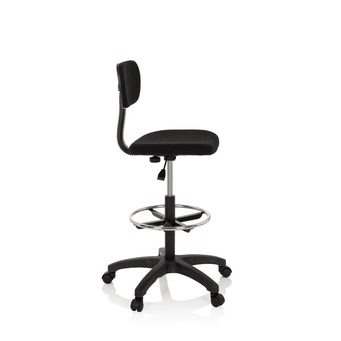 Робоче крісло / робочий табурет TOP WORK 05 тканина чорний hjh OFFICE