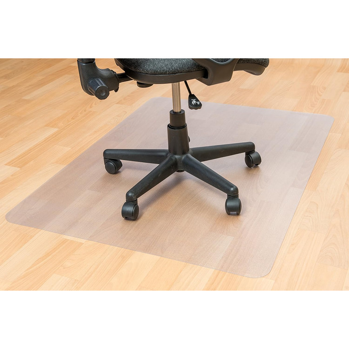Прозорий килимок під крісло Floortex Ecotex Evolutionmat 120x90 см, прямокутний, для твердих підлог, з переробленого полімеру