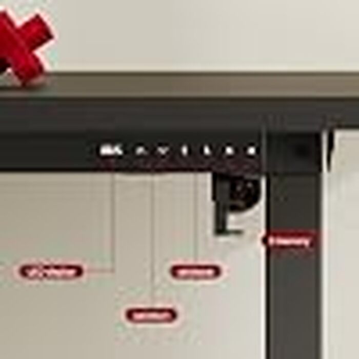 Електричний підйомний стіл SANODESK 200x80 см, ергономічний комп'ютерний стіл для роботи сидячи та стоячи з функцією пам'яті