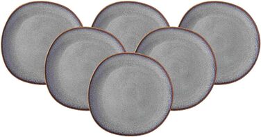 Набір столових тарілок Villeroy & Boch Lave Beige, 6 шт, 28 см, круглі, скандинавський дизайн, унікальна глазур, стонгут, бежеві