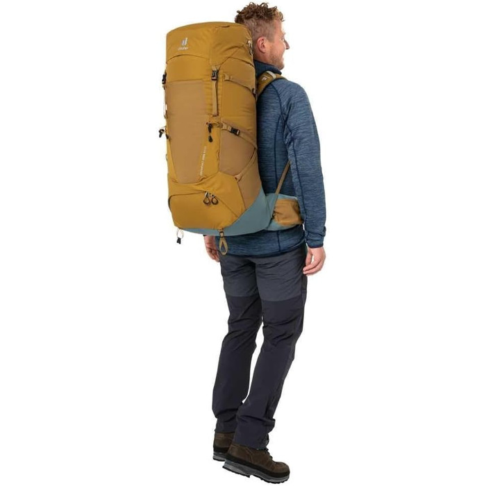 Рюкзак для трекінгу Deuter Aircontact Core 50+10 л, мигдальний-бірюзовий