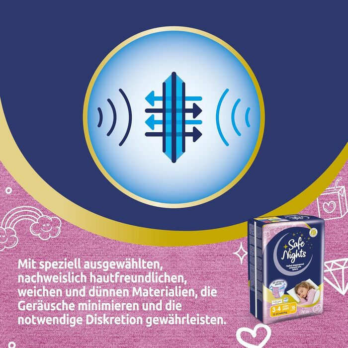 Нічні підгузки-трусики Babylino Safe Nights для хлопчиків, 8-13 років (30-48 кг), 84 шт.