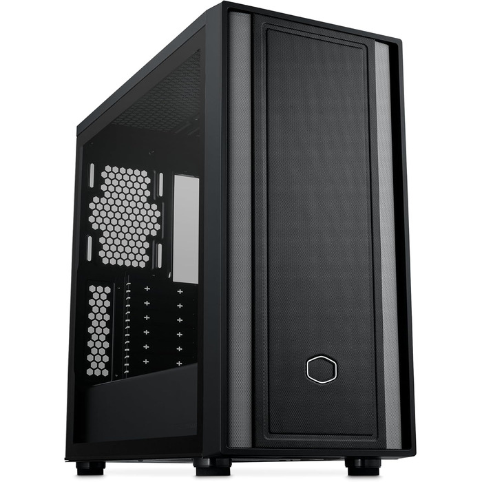 Корпус для ПК Cooler Master MasterBox 600 Lite, Mid-Tower, підтримка E-ATX, потужний повітряний потік, сумісний з материнськими платами Back Connect, охолодження до 420 мм, 7 вентиляторів, бічна панель із загартованого скла, USB 3.2 Gen 1 Type-C