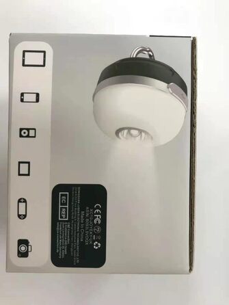 LED кемпінговий ліхтар із RGB підсвічуванням, 5200mAh, USB-заряджання, 6 режимів яскравості, магніт, димірування, для кемпінгу, походів та надзвичайних ситуацій